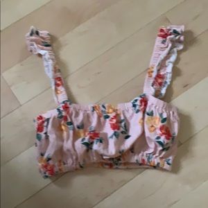 Floral cropped top